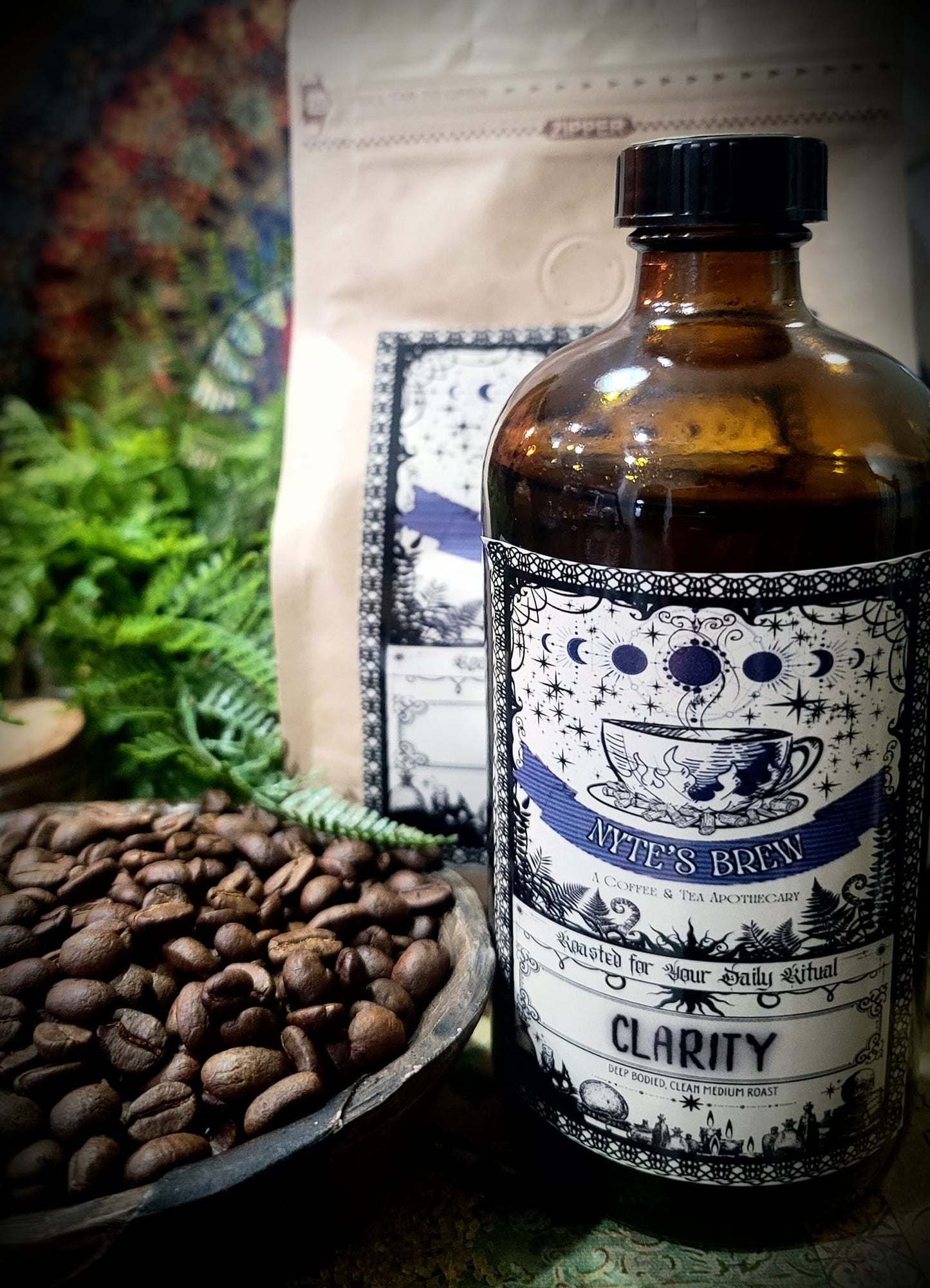 CLARITY A deep bodied low acid medium roast