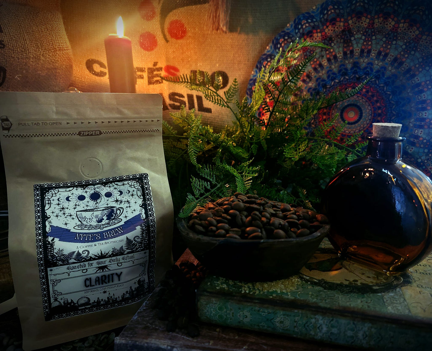 CLARITY A deep bodied low acid medium roast